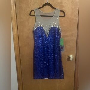 Shimmering Blue Sequin Dress